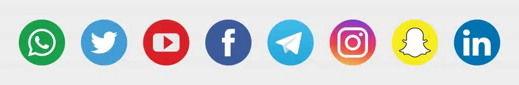 Logo du réseau social Facebook, Instagram, LinkedIn, YouTube, Twitter
