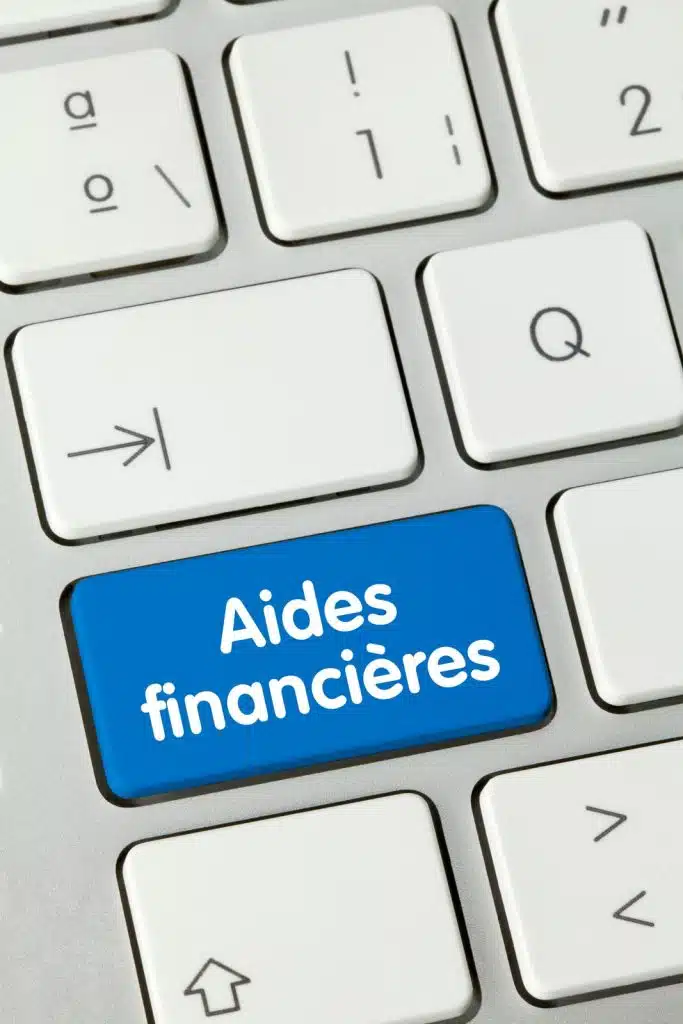 Touche de clavier Aides financières : demande de subvention en ligne